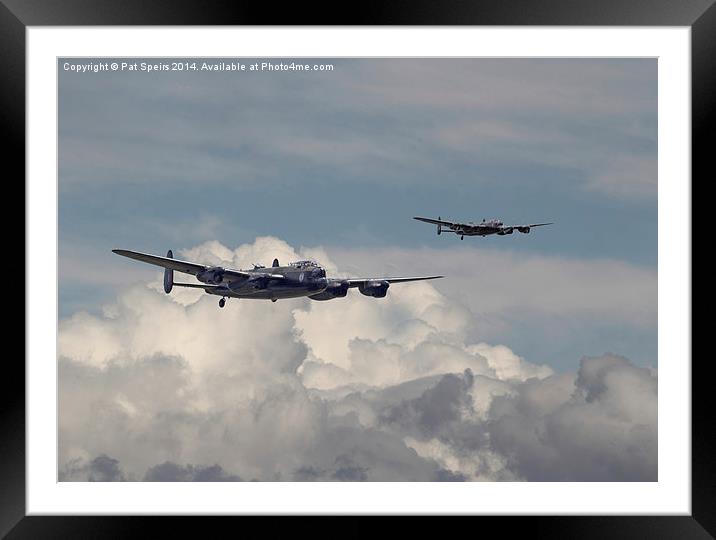  Canadian Lancaster - Welcome Framed Mounted Print by Pat Speirs