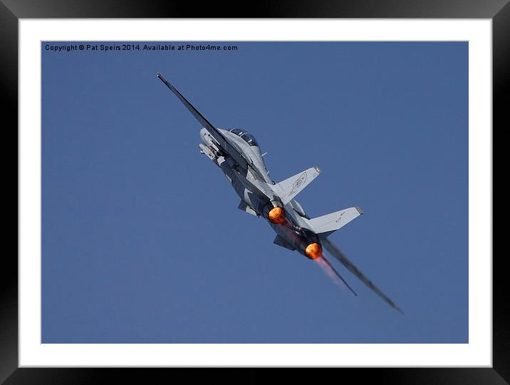 F14 Tomcat - 'Into the Wild Blue Yonder' Framed Mounted Print by Pat Speirs