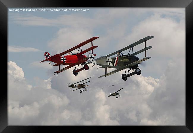 Fokker Squadron - 'Contact'  Framed Print by Pat Speirs
