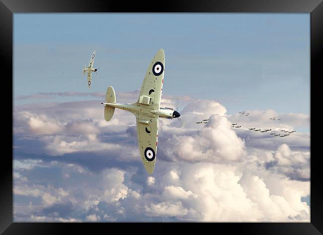  Spitfire - '.....to so few'. Framed Print by Pat Speirs