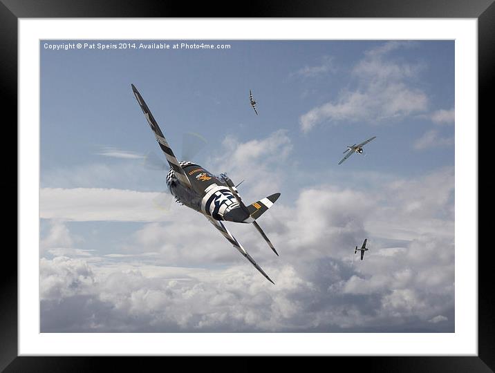 P47- FW190 - Carousel  Framed Mounted Print by Pat Speirs