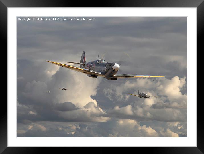  Spitfire  Strike Force Framed Mounted Print by Pat Speirs