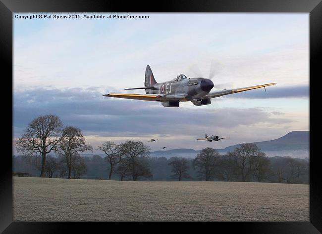  Spitfire - Interdictor Mission Framed Print by Pat Speirs
