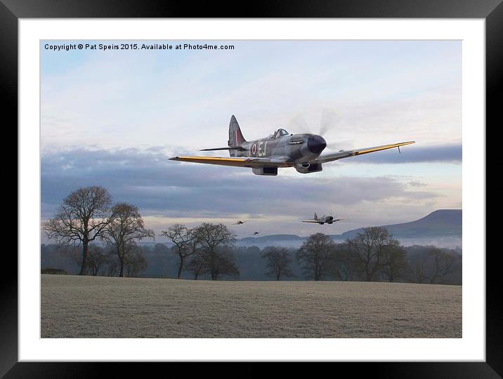  Spitfire - Interdictor Mission Framed Mounted Print by Pat Speirs
