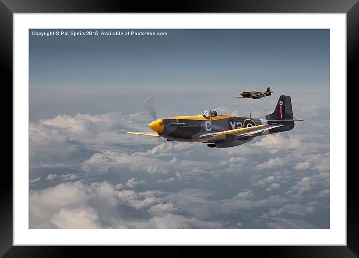  Mustang - 442 Sqdn RCAF Framed Mounted Print by Pat Speirs