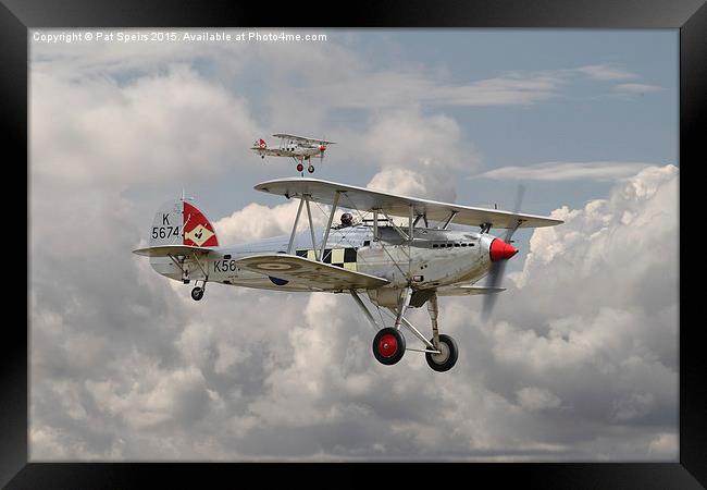  Hawker Fury - 43 Squadron Framed Print by Pat Speirs