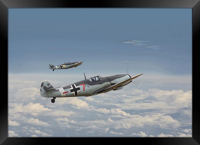 Bf 109-G 'Honour the Threat' Framed Print by Pat Speirs