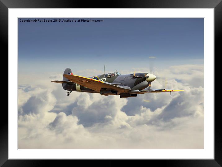 Spitfire Mk lX - 'the old ones are the best ones!' Framed Mounted Print by Pat Speirs
