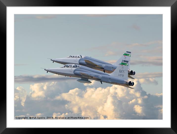 Talon T38 - Supersonic Trainer Framed Mounted Print by Pat Speirs
