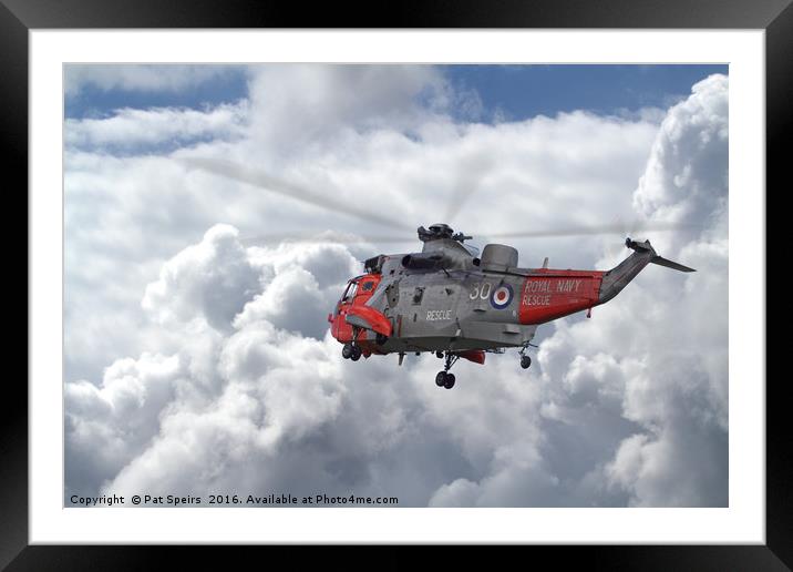 Royal Navy - Sea King Framed Mounted Print by Pat Speirs