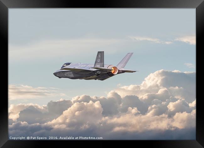 F35 -- Into the Future Framed Print by Pat Speirs