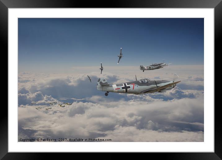 B17 - Luftwaffe Battleground Framed Mounted Print by Pat Speirs