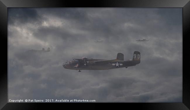 B25 - !2th USAAF - Show me the way to go home Framed Print by Pat Speirs