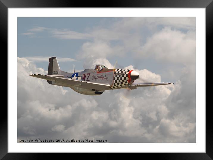 P51 Mustang - WW2 Classic Icon Framed Mounted Print by Pat Speirs