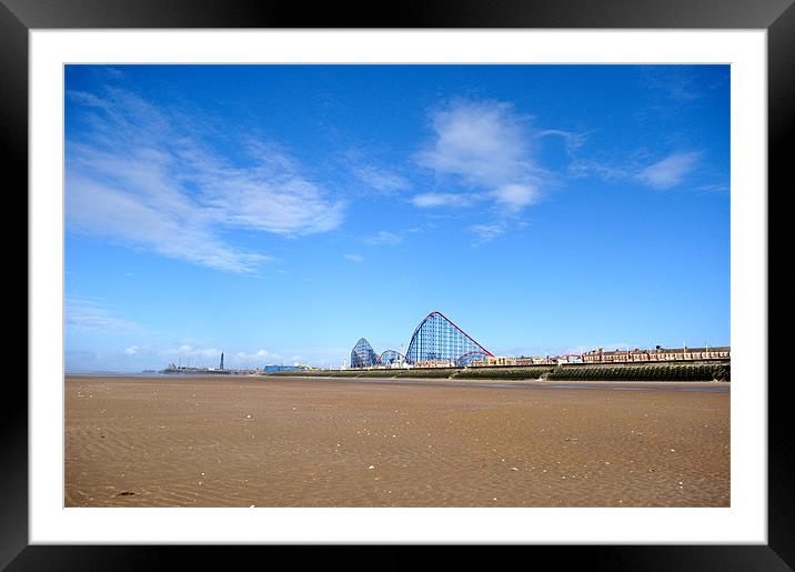 Blackpool Beach Framed Mounted Print by Gregory Sassano