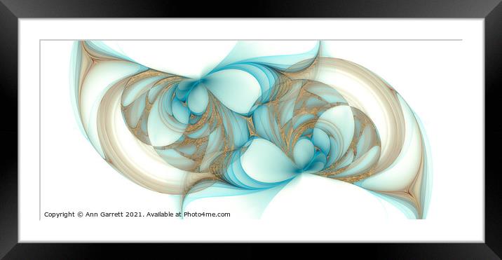 Infinity Fractal Framed Mounted Print by Ann Garrett