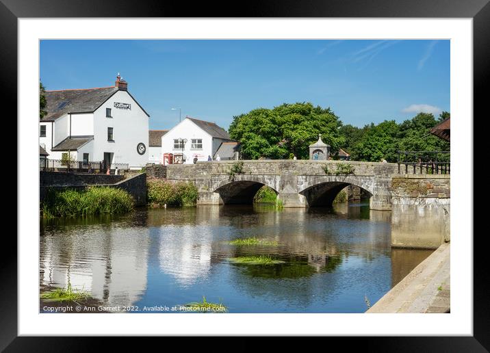 Haverfordwest Bridge Wales Framed Mounted Print by Ann Garrett