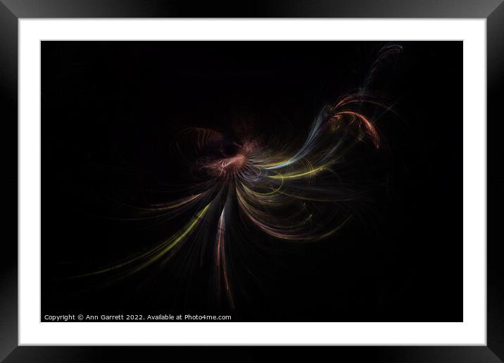 Fractal Lost in Space Framed Mounted Print by Ann Garrett