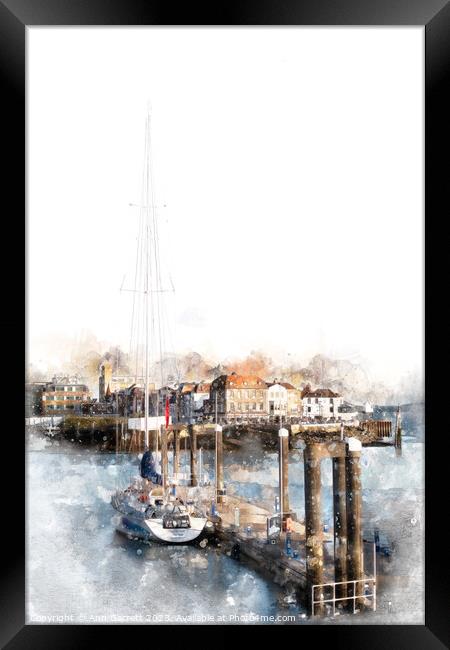 Spice Island, Portsmouth, England Framed Print by Ann Garrett