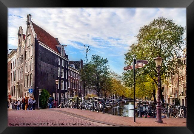 Amsterdam Framed Print by Ann Garrett