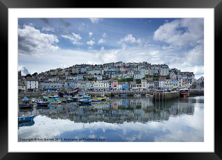 Brixham Framed Mounted Print by Ann Garrett