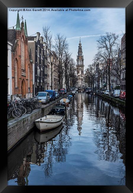 Amsterdam Backwater Framed Print by Ann Garrett