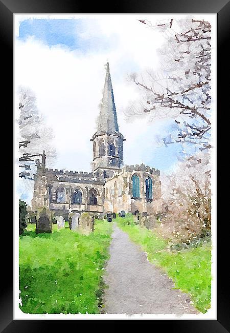 All Saints Church Bakewell Framed Print by Ann Garrett