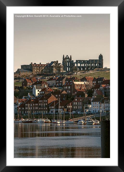 Whitby Framed Mounted Print by Ann Garrett