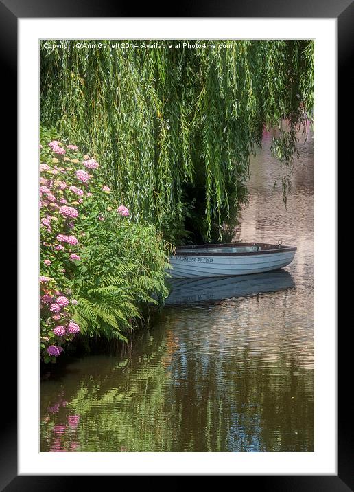 River Trieux in Pontrieux France Framed Mounted Print by Ann Garrett