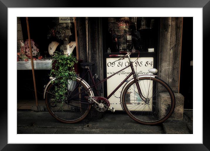 The Bicycle Framed Mounted Print by Ann Garrett