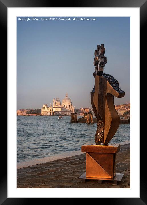 Art in Venice Framed Mounted Print by Ann Garrett