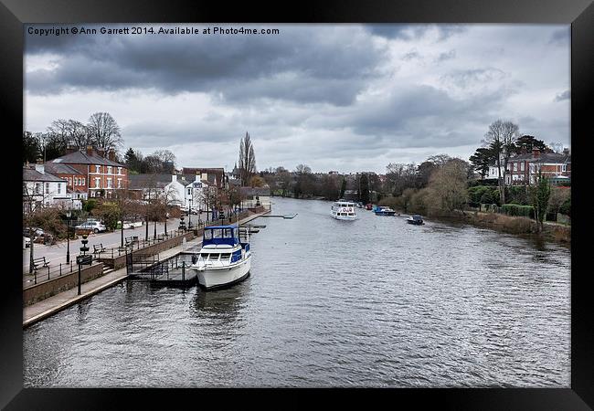 River Dee, Chester Framed Print by Ann Garrett