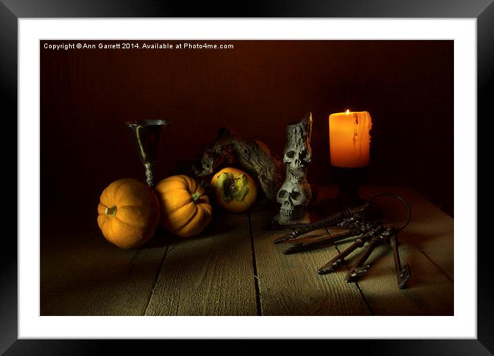 The Candle and a Bunch of Old Keys 2 Framed Mounted Print by Ann Garrett