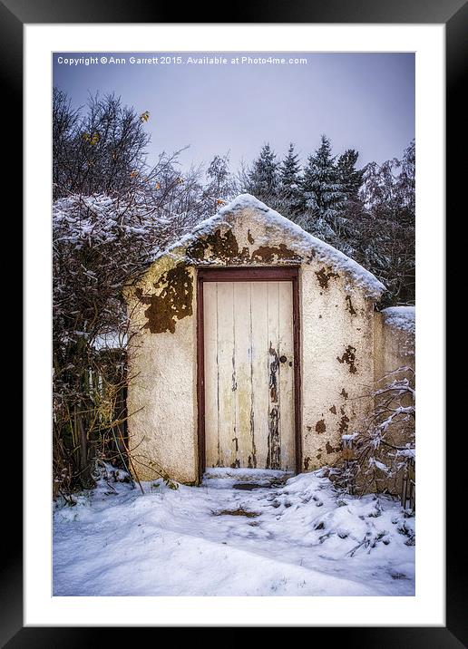 The Garden Toilet Framed Mounted Print by Ann Garrett