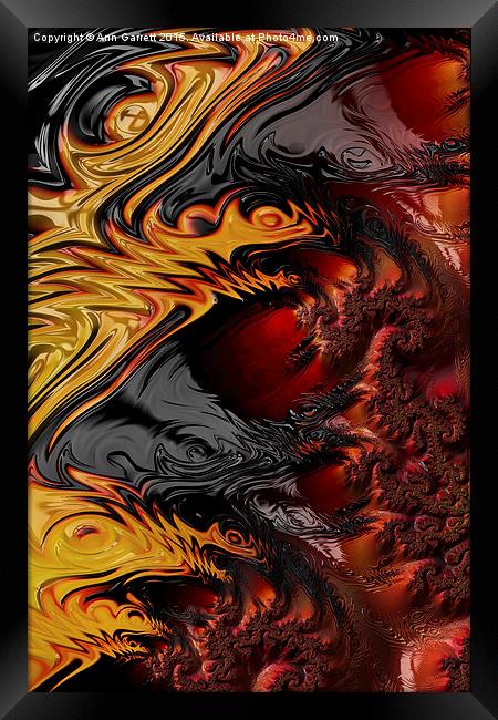 Here Be Dragons Framed Print by Ann Garrett