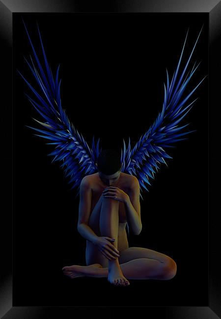 Blue Angel Framed Print by Ann Garrett