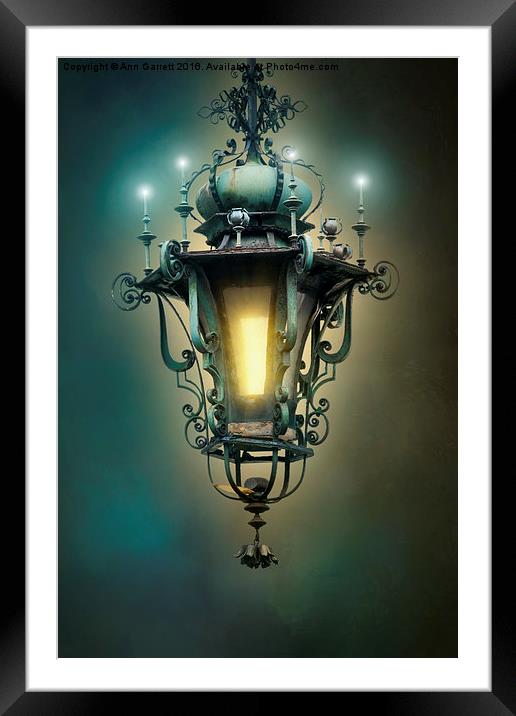 The Lantern Framed Mounted Print by Ann Garrett