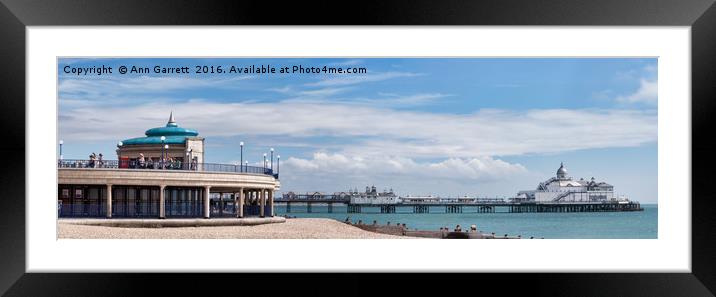The Pier and Bandstand Eastbourne Framed Mounted Print by Ann Garrett