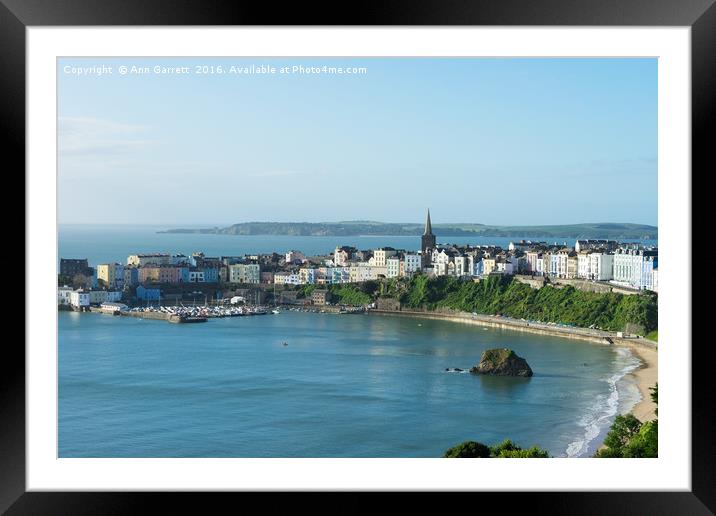 Tenby Wales Framed Mounted Print by Ann Garrett