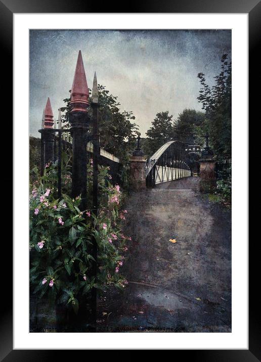 Andresey Bridge Burton on Trent Framed Mounted Print by Ann Garrett