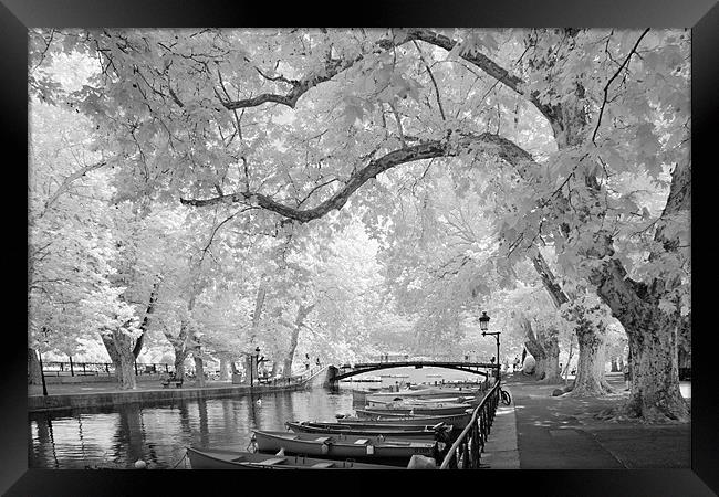 Pont des Amours, Annecy, France Framed Print by Ann Garrett