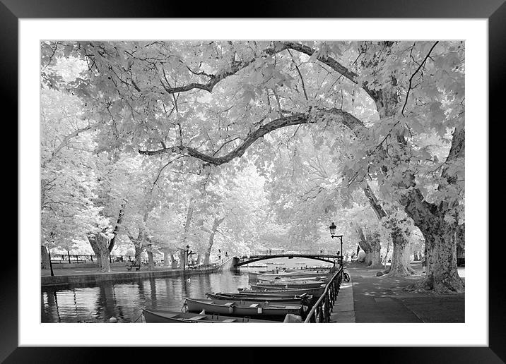 Pont des Amours, Annecy, France Framed Mounted Print by Ann Garrett