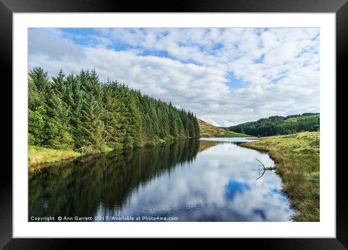 Llyn Brianne Reservoir 2 Wales Framed Mounted Print by Ann Garrett