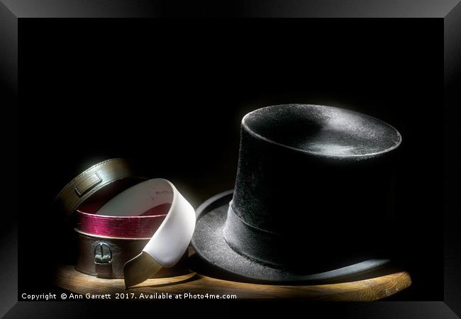 Top Hat and Collar Framed Print by Ann Garrett