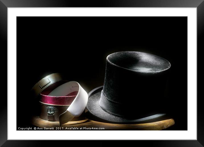 Top Hat and Collar Framed Mounted Print by Ann Garrett