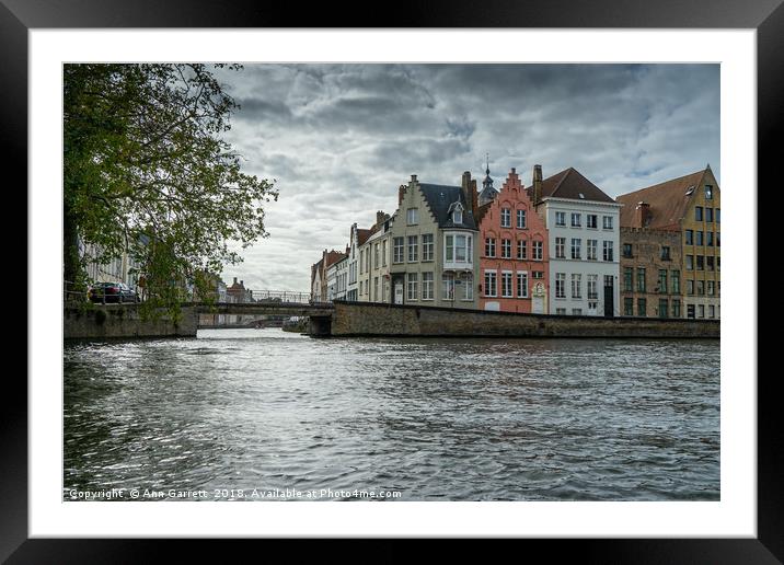 Beautiful Bruges Framed Mounted Print by Ann Garrett
