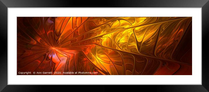 Fractal Prism Framed Mounted Print by Ann Garrett