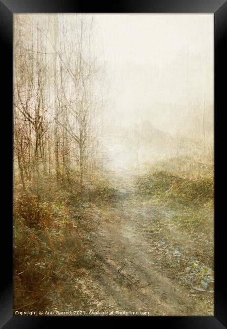 Mist on the Chase Textured Framed Print by Ann Garrett