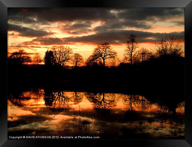 ON REFLECTION Framed Print by David Atkinson