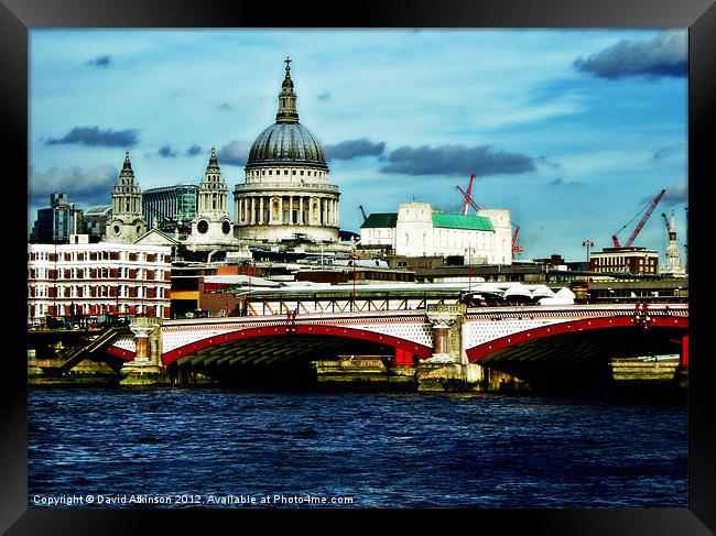 St Pauls Cathedral Framed Print by David Atkinson